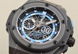 The special copy Hublot King Power Maradona Men's Watches 716.CI.1129.RX.DMA11 watches have skeleton dials.