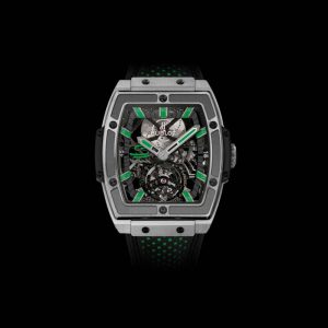 The sturdy fake Hublot Masterpiece 906.NX.0129.VR.AES13 watches have titanium and have black rubber straps.