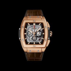 The 45 mm copy Hublot Spirit Of Big Bang 601.OX.0183.LR watches have skeleton dials.